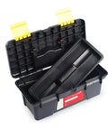 Open Lightweight 10 Inch Two Layer Plastic Toolbox For Organizing Tools And Small Machinery Parts Portable Tool Box Case