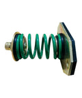 Badass Heavy Duty Spring Mount Vibration Isolators with Grippy Six Millimeter Rubber Pads detail showing green spring and mount