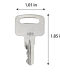 Ignition Keys Replacement Kit 5 Pcs 455 104466 For Genie Skyjack Terex Snorkel Upright Vermeer Boom And Scissor Lifts Heavy Equipment Key Durable Industrial Grade Construction For Reliable Start Up In Demanding Worksites, 455 key 1.85 in