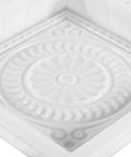 Square Stepping Stone Mold 37x37x6.5cm reusable concrete paver mold for garden pathway patio and lawn, close-up view.