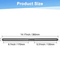 Upgrade Your Home Fixes With These Game Changing Adjustable Flat Mending Plates size chart showing dimensions 360mm x 170mm x 24mm black steel.