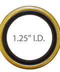 1.25-inch grease seal from Trailer Hub Kit Four Bolt On Four Inch Circle Fits One Inch And One Sixteenth Inch Spindles Two Thousand Pound Axle