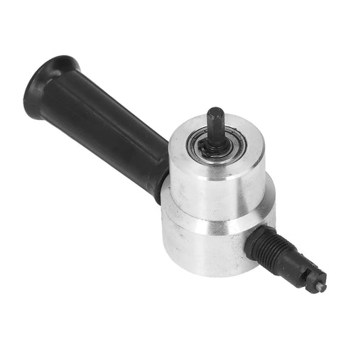 Ftvogue Electric Nibbler Cutter For Metal Sheets Up To 0.08 Inch Lightweight Aluminum Alloy tool head with handle for precise cutting.