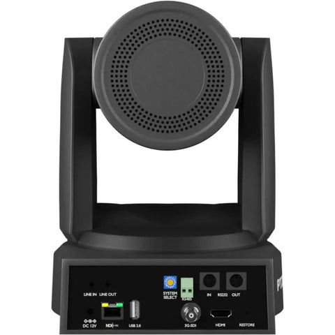 Back view of Built Different Five Pack Of 4K PtZ Cameras featuring ports and connections for smooth operation.
