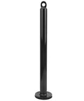 Heavy-Duty Barbell Loading Pin For DIY Gym 250 Lb Capacity 12.6 Inch Steel Rod with sponge base tray, standing vertically
