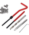 M5 Thread Repair Insert Kit 25 Pieces In Transparent Organizer Box For Common Steel And Non Ferrous Alloys Easy Install