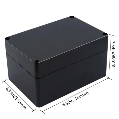 Hella Durable IP65 Waterproof ABS Project Case, Top Shelf DIY Electronics Junction Box, 6.3 x 4.33 x 3.54 inch size.