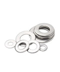 10Pcs M8 By 24 By 2mm Flat Washers 304 Stainless Steel Circular Fender Washers Assortment Kit For Screws And Bolts SAE Grade Must Have For Auto Motorcycle Machinery DIY Projects And Home Repairs, assorted washers