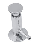 2-inch SUS304 stainless steel Tri Clamp sampling valve with quick-release ferrule and hose barb outlet