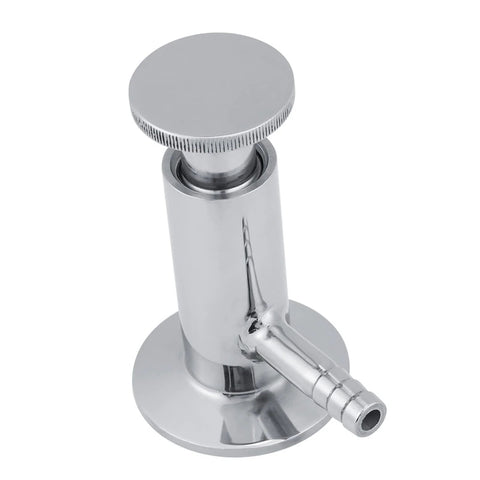 2-inch SUS304 stainless steel Tri Clamp sampling valve with quick-release ferrule and hose barb outlet