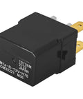 Pack Of Four 12V DC Automotive Relay With Four Pins, Multipurpose SPST Plug In Relay, OEM Style Replacement Compatible With CM1-aF-12V CM1a-R-12V-H78, Durable Auto Relay For Wiring Harnesses And Electrical Systems, black plastic relay