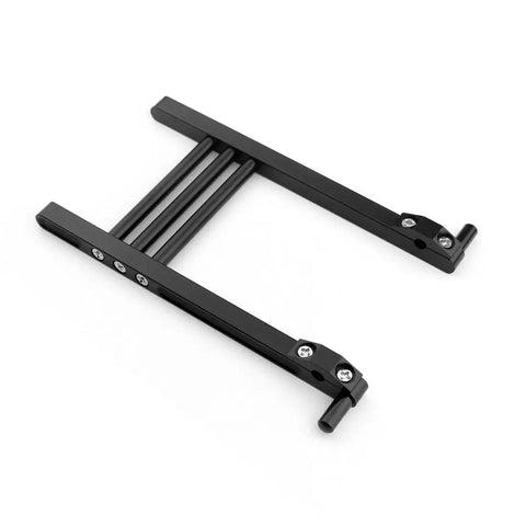 Beefy CNC Aluminum TX Transmitter Bracket Stand for DX6 FF9 9X Remote Controller Fits RC Helicopters Black Finish