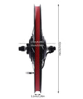 Side view of 20 Inch Electric Bike Conversion Kit Front Wheel Hub Motor 36V 350W With Multifunction Display showing dimensions