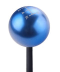 Blue Billet Round Ball Short Throw Shift Knob for 5 Speed Manual Transmissions M12x1.25 Screw-On Design, street-ready on Subaru WRX