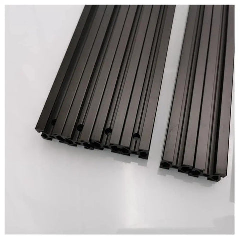 Black Anodized Blind Joints for Voron 2.4 3D Printer Extrusion Frame Kit HFSB5-2020 250mm Size Includes 300mm and 350mm Options Built Tough With Chrome Plated Rails for Smooth Motion, black aluminum profiles