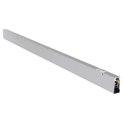 Door Bottom Seal With Auto Drop Neoprene Gap Filler For Soundproofing And Draft Blocking, Heavy Duty Surface Mounted 36 Inch In Clear Anodized Aluminum Track