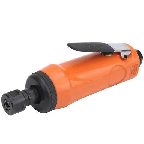 Top Shelf Pro Grade Straight Air Die Grinder Lightweight Bad Boy For Metal Works with ergonomic non-slip handle.