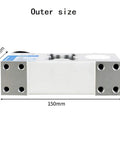 Heavy Duty Single Point Beam Load Cell For Platform Scales 100Kg Capacity Compression Sensor 150mm x 45mm x 40mm Size, shown with outer size dimensions
