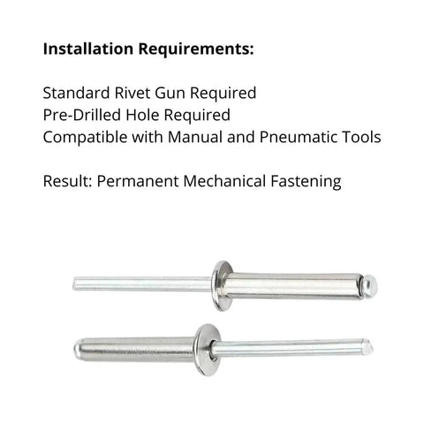 Heavy Duty Aluminum Blind Rivets 1/4 Inch By 1 Inch Dome Head Steel Mandrel 25 Pack Sheet Metal Gutter Door Repair Solid Workhorse Fasteners Ready To Nail Down Your Project Without A Sweat