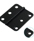 Killer 24 Pack Of 1.5 Inch Black Butt Hinges For Doors And Cabinets Hella Durable Steel Hardware Screws Included Smooth Operation Dead Simple Installation Freshen Up Your Cabinets Now - close-up of black butt hinge.