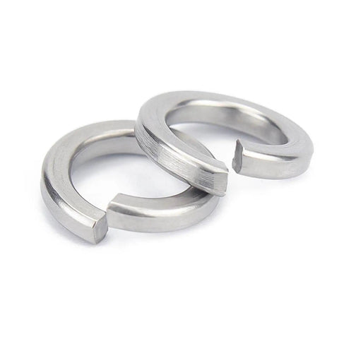 930 Pieces Stainless Steel Split Lock Washer Assortment Kit M1.6 Through M12 304 A2 Grade With Elastic Gasket Box Keep Nuts And Bolts From Loosening Under Vibration And Torque Go To Auto And DIY Hardware Set, two stainless steel split lock washers