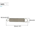 Beefy Stainless Steel Extension Spring Set 0.5mm Wire 5mm Outer Dia 30mm Length 5 Pieces Tension Springs For Home Repair
