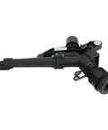 No Fuss Plastic Garden Sprinkler With 1.5 To 1 Inch Female Thread main unit features durable black plastic construction