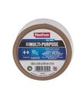 Front view of Nashua 322 HVAC multi-purpose foil tape roll; brown foil, 48 mm x 9 m