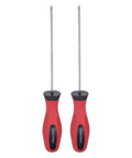 2 Piece Magnetic Ball End Hex Screwdriver Set with 2mm Bit, 110mm Shaft, 190mm Total Length, Heavy Duty Pro Grade Hex Drivers pictured