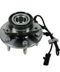 Heavy Duty Front Wheel Hub And Bearing Set With 36mm Socket Gasket For 03 To 13 Chevy GMC Express 1500 Van side view showing design and components.