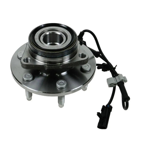 Heavy Duty Front Wheel Hub And Bearing Set With 36mm Socket Gasket For 03 To 13 Chevy GMC Express 1500 Van side view showing design and components.