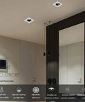 UWYTGF 3.3 Inch Retrofit Led Recessed Light in modern interior, highlighting adjustable ceiling fixtures and sleek design.