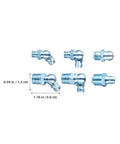 100 Pack Heavy Duty Grease Fitting Assortment Kit 1/8-28 Zinc Plated Iron Zerk Coupler Set With Angled Design For Tough Industrial Jobs And Smooth Mechanical Joints Repairs, assorted sizes