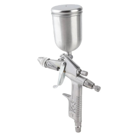 Top Notch Mini Pneumatic Spray Gun Featuring A Butter Smooth 0.5mm Nozzle for auto detailing and craft projects.
