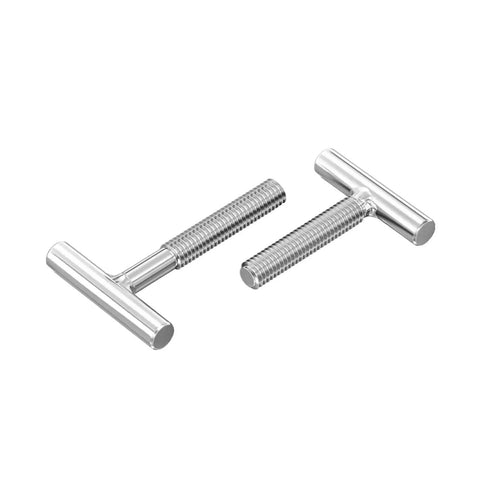 Beefy Heavy Duty 304 Stainless Steel T Type Screw Welding Bolt Set for Metal Grilles and Structural Fastening, shown in M8-M16 sizes.
