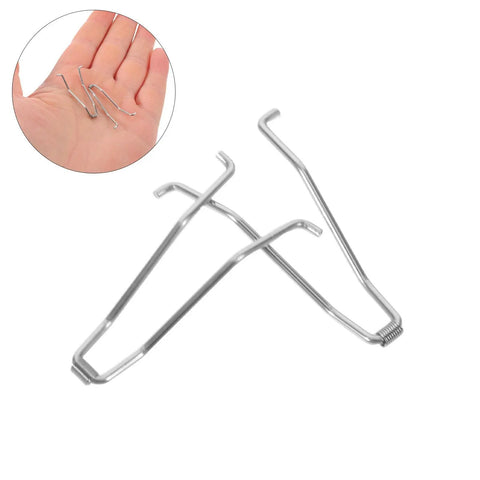 Get Those Clippers Fixed Fast With A Cool Spring Repair Kit That Makes Trimming Effortless Again Using Durable Stainless Steel And Tough Plastic Parts For Smooth Silent Operation On Any Manicure Tool. stainless steel spring clips in hand