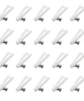 White Plastic Clevis Set, 20 Pack With Screws, 21mm Clevis For RC Airplane, Helicopter, Plane, And DIY Model Toys