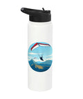 Pilot Quote Aviate Stainless Steel Insulated Water Bottle With Dual Wall Construction Keeps Drinks Hot Or Cold, Leak Proof Flip Lid