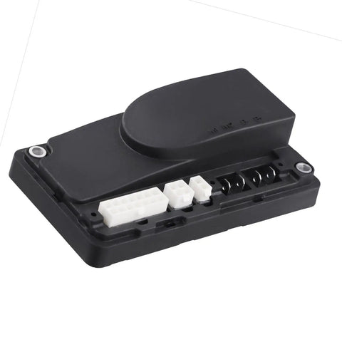 Heavy Duty Recise Electric Stacker Controller For Forklifts, black throttle unit with connectors, designed for 24 Volt 90 Amp systems.