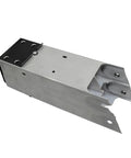 One Piece Left Front Lower Bumper Rail Extension Bracket Fits Tesla Model 3 2017 Through 2021, steel material, side view.