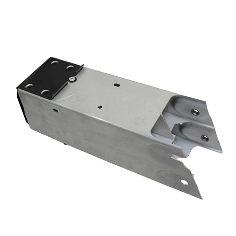 One Piece Left Front Lower Bumper Rail Extension Bracket Fits Tesla Model 3 2017 Through 2021, steel material, side view.