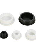 Silicone Rubber Circular Plug Seal For Holes 6.8mm To 161.5mm Universal Pipe Cap For Machinery Irrigation And Automotive Vacuum Ports Grab And Go Durable White 37.6mm 1 Piece in various sizes and colors on white background