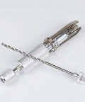 Adjustable Stainless Steel Tobacco Pipe Reamer Tool with 3 Level Handle and scraper, cleaner, tamper, poker design