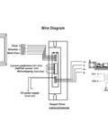 Wire diagram for Rock Solid 100mm Travel Ball Screw Linear Guide Slide With RM1610 SFU1610 And Nema 17 Stepper Motor