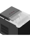 Portable Ice Maker Makes 26.5 Pounds Of Fresh Bullet Ice Daily With Zero Effort Self Cleaning Mode Compact Footprint top view showing control panel and scoop.