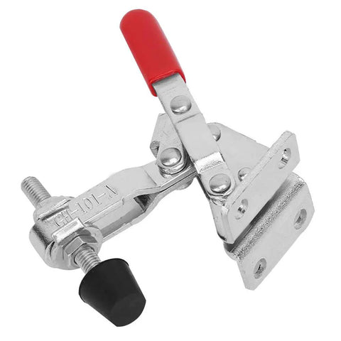 Heavy Duty Vertical Toggle Clamp Quick Release Handle For Welding With Rust Proof Zinc Plated Steel showing smooth grip and hardware.