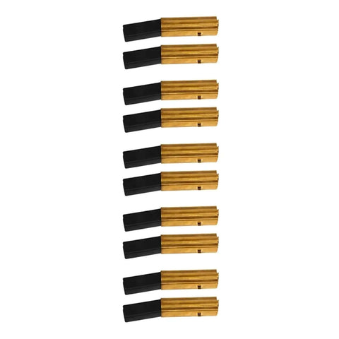 Image showing a 10-Pack Carbon Brushes for Industrial Vacuum Cleaner Motors BF501 BF502 BF822 Replacement Part To Restore Power