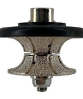 1-1/4 Inch Full Bullnose Diamond Hand Profile Wheel For Granite Marble And Stone With 40 50 Grit, V Shape Edge, 5/8-11 Arbor