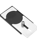 Watch Crystal Remover And Presser Tool Set for front case opener and glass replacement lifter with metal slider and black base.