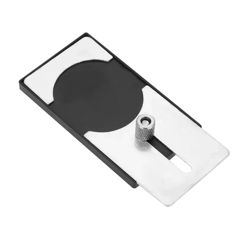 Watch Crystal Remover And Presser Tool Set for front case opener and glass replacement lifter with metal slider and black base.